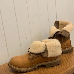 Timberland Boots with Teddy Fleece Size 7